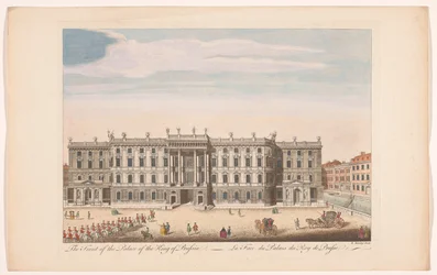 Vue de la façade du château de Berlin à Berlin (The front of the palace of the king of Prussia)