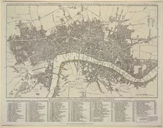 Plan de Londres, Westminster et Southwark