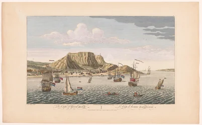 Vue du Cap de Bonne-Espérance en Afrique du Sud