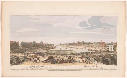 Vue du Pont Neuf sur la Seine à Paris, en direction du Pont Royal (Parijs)
