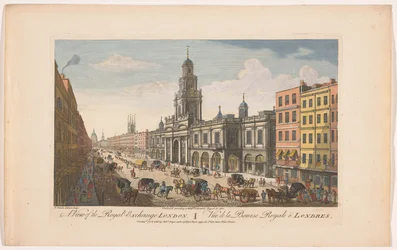 Vue de la Bourse Royale de Londres