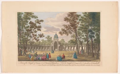 Vue du Temple de Comus dans les jardins de Vauxhall à Londres