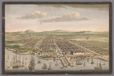 Vue de la ville de Batavia, l