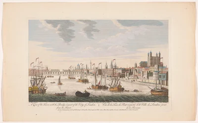 Vue de la ville de Londres depuis la Tamise