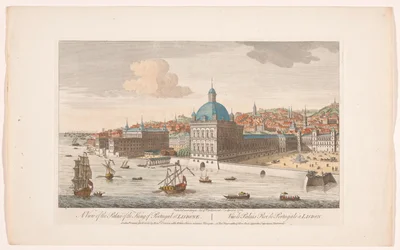 Vue du Palais Royal à Lisbonne (série Madrid et Lisbonne)