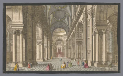 Vue intérieure de la cathédrale Saint-Paul à Londres