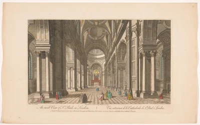Vue intérieure de la cathédrale Saint-Paul à Londres