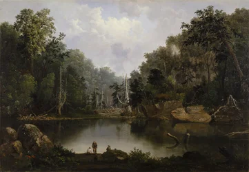 Trou bleu, eaux de crue, rivière Little Miami