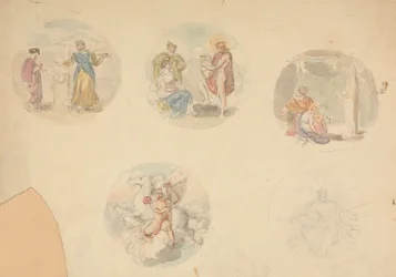 Cinq vignettes de scènes de l