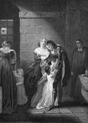 Dernière entrevue de Lord W. Russel avec sa famille, gravée par A.H. Payne