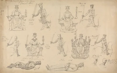 Études de figures et de sceaux de l