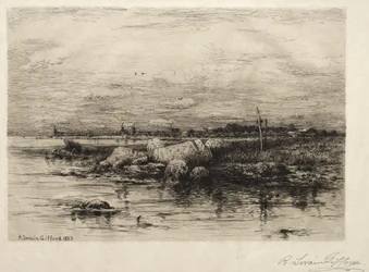 Embouchure de la rivière Apponaganasett, 1883