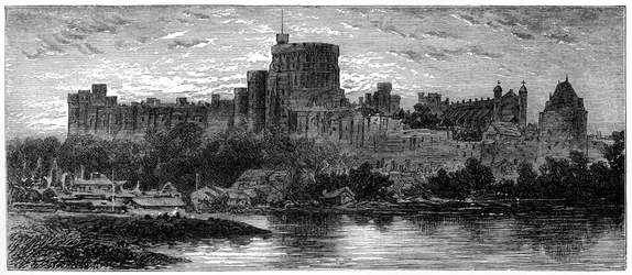 Windsor au lever du soleil, depuis le Brocas, 1880