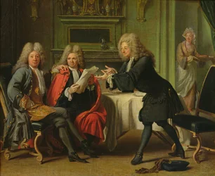 Bodin, le médecin du roi, en compagnie de Dufresny et Crebillon à la maison d