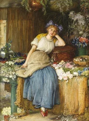 La jeune fille alsacienne aux fleurs