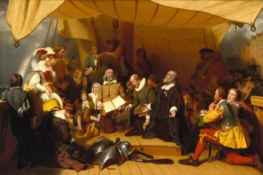 Embarquement des pèlerins