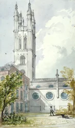 Église Saint-Michel, Cornhill, City de Londres, 1837