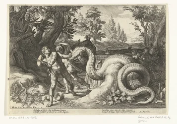 Compagnons de Cadmus dévorés par un dragon