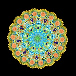 Roue de poissons tropicaux