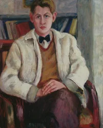 Jeune garçon avec un blazer blanc