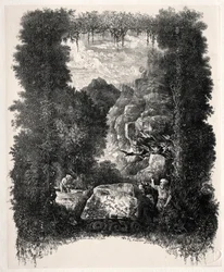 Premier frontispice pour Fables et Contes de fées par Thierry-Faletans