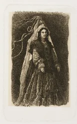 Femme en Costume Médiéval Fantastique