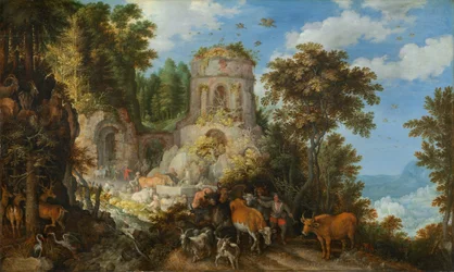 Paysage avec la fuite en Égypte