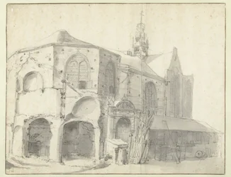 Vue de la chapelle de Jérusalem et de la chapelle Saint-Olof, Amsterdam