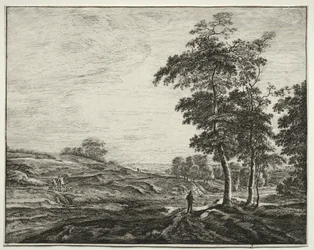 Six vues dans le bois de La Haye: Paysan vu de dos