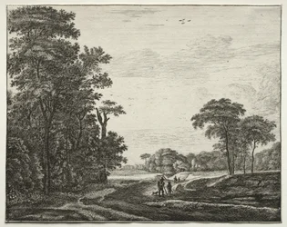 Six vues dans le bois de La Haye : Plaque 2