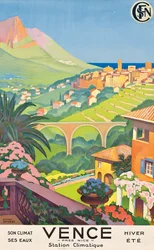 Affiche publicitaire de Vence