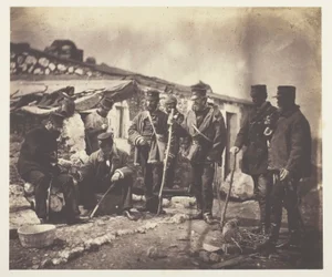 Le lieutenant-colonel Shadforth et les officiers du 57e régiment