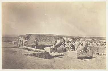Batteries de mortiers devant la maison Picquet, Division légère