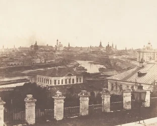 Moscou, le Kremlin au loin, 1852