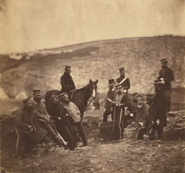 Officiers et hommes du 8e Hussards.