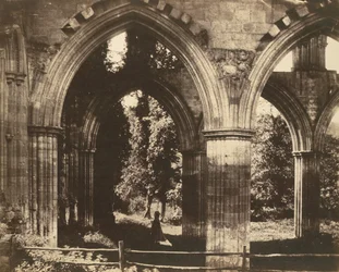 Abbaye de Rievaulx, le grand autel, 1854
