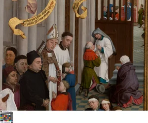Détail du Triptyque des Sept Sacrements