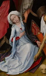 Détail de la lamentation (Mauristhuis) de Marie-Madeleine