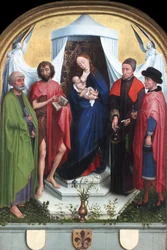 Madone avec les saints Pierre, Jean-Baptiste, Cosmas et Damien