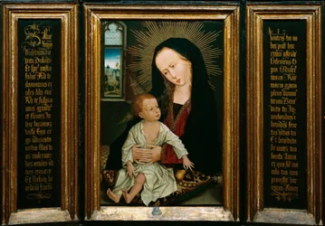Salve Regina (Salve, O Reine, prière catholique), représentation de la Vierge et l