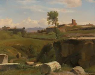 Vue sur la colline de l