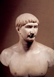 Rome antique : buste en marbre de l
