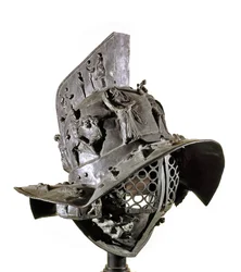 Casque en bronze de gladiateur