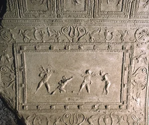 Décoration de plafond du Cryptoportique de Néron, Colline Palatine, Rome