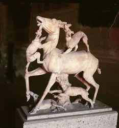 Cerf attaqué par des chiens, de la Maison des Cerfs
