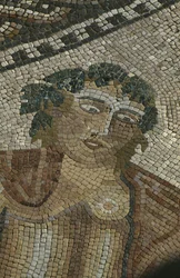Dionysos découvrant Ariane endormie (détail, tête de Bacchus)