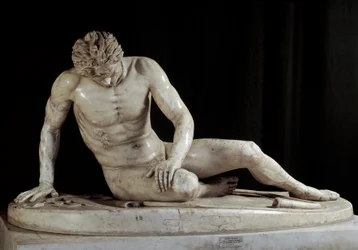 Gaulo mourant - Le Galate mourant - « Guerrier galate mourant ». Sculpture en marbre du groupe Ludovisi d