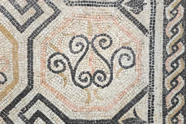 Motif géométrique de la domus de la Via san Rocchino, IIe siècle après J.-C.