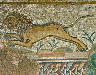 Scène de chasse, (détail) d