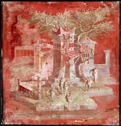 Paysage avec sycomores (fresque)